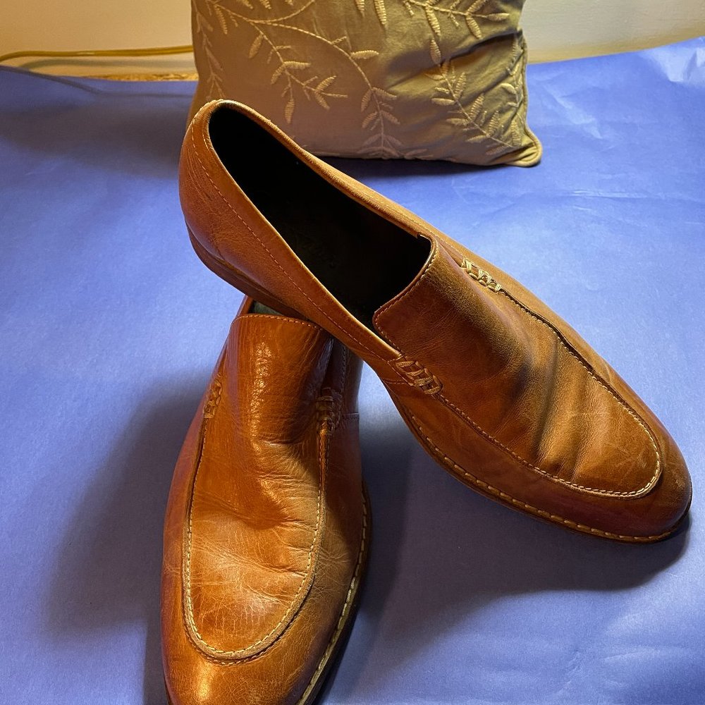 Sold! Cole Haan Light Brown Leather Loafers - Size 11